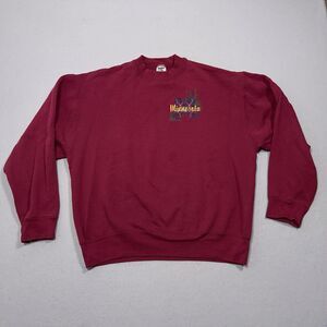 Vintage Minnesota Sweatshirt Women XL Crew Neck Made in USAS 80s Sweater